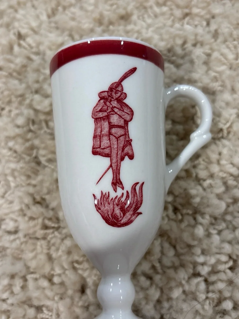 Vintage 1950s Loubat Demitasse Espresso Cup & Saucer New Orleans Verified China